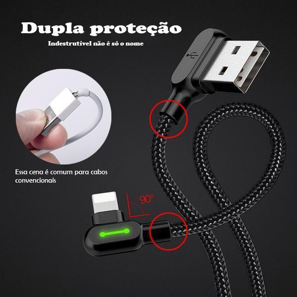 Carregador para iPhone - USB C - Micro-USB | Cabo Titã™ - LOJA DO FROIFO