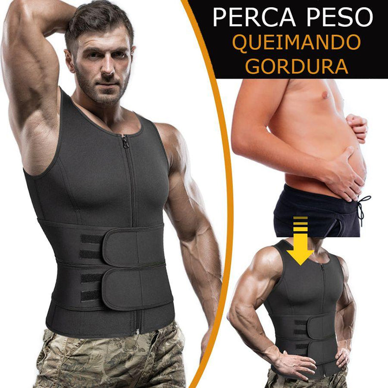 Regata Cinta Modeladora Termica Compressão Abdominal Masculina XXXL - LOJA DO FROIFO