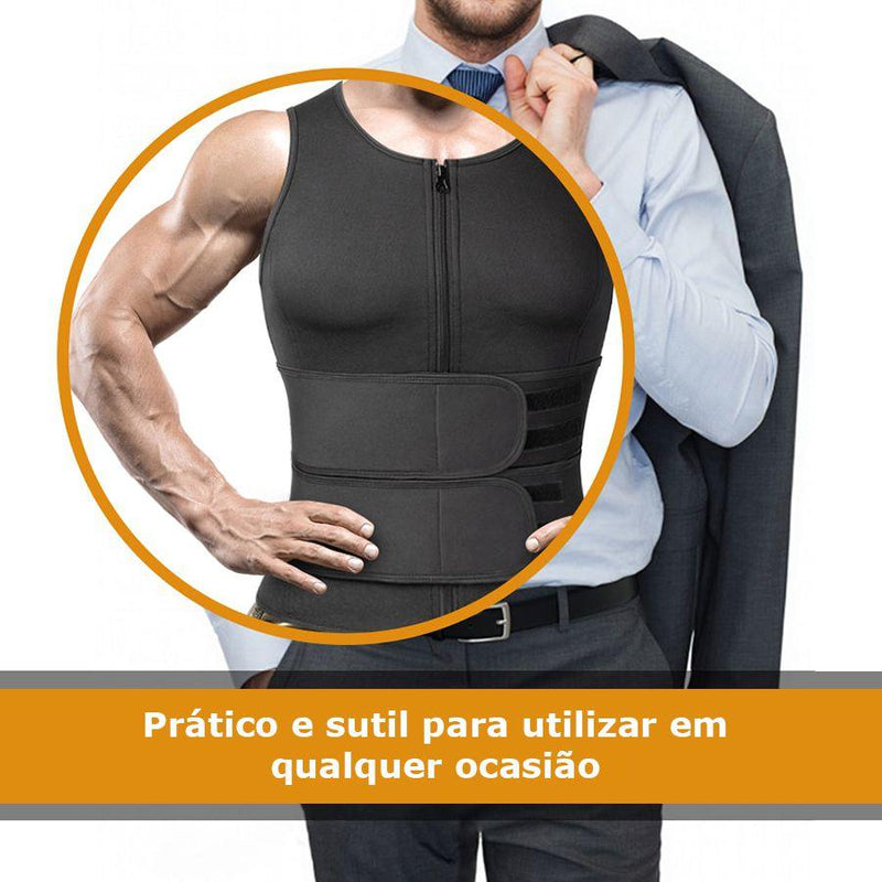 Regata Cinta Modeladora Termica Compressão Abdominal Masculina XXXL - LOJA DO FROIFO